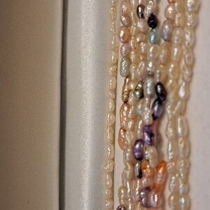 Multicolored Fresh Water Pearl 4 Strand Necklace